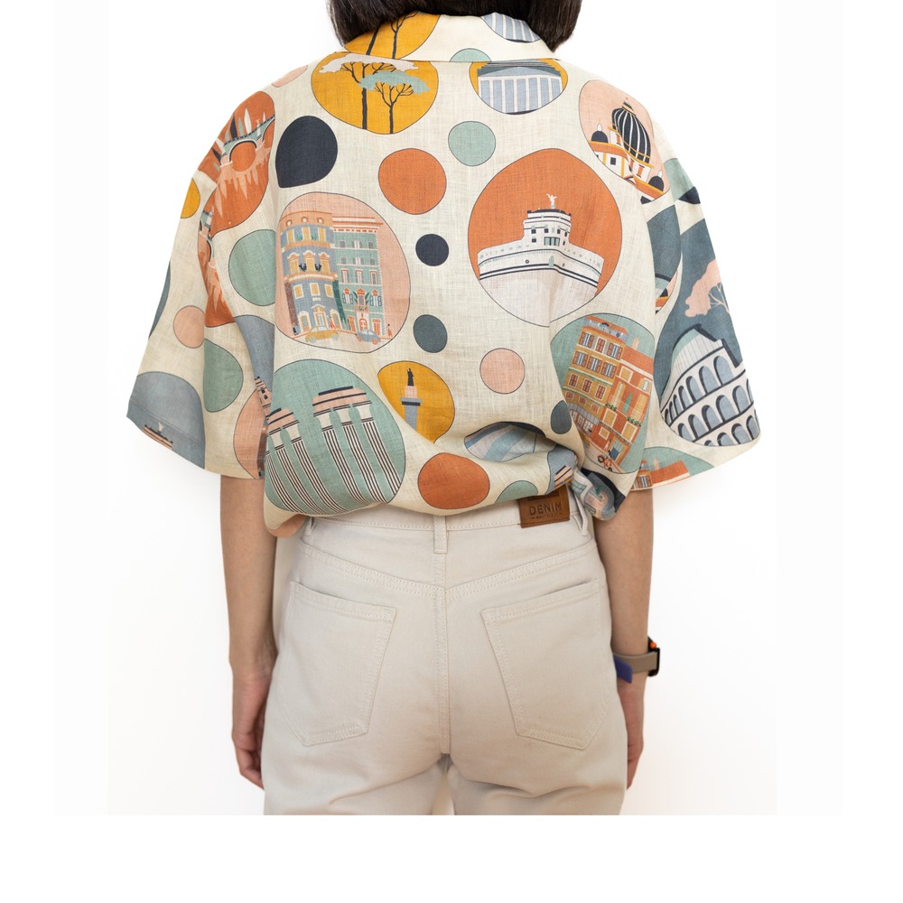 roma fade linen shirt