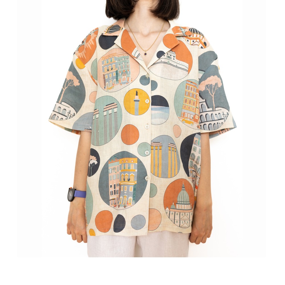 roma fade linen shirt