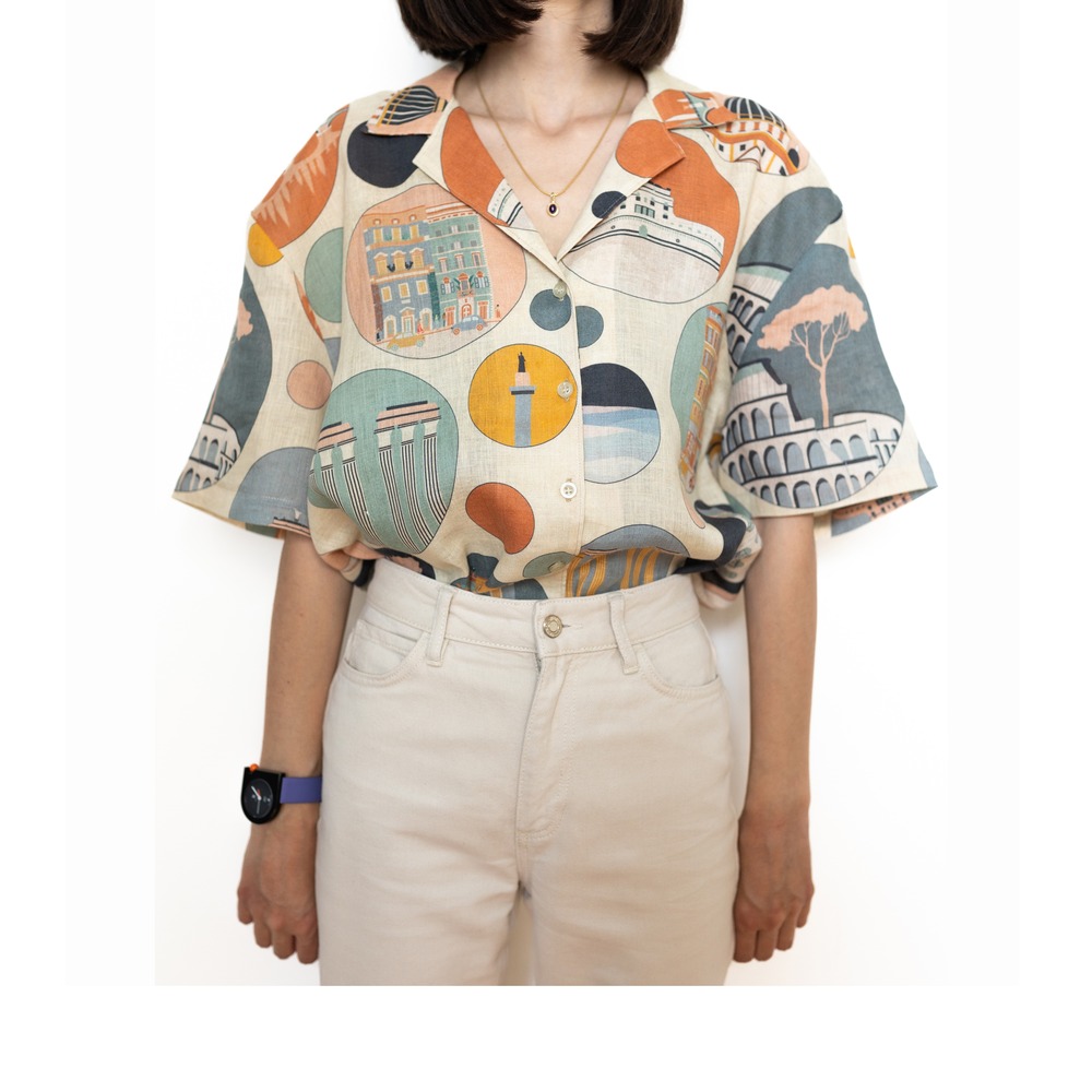 roma fade linen shirt