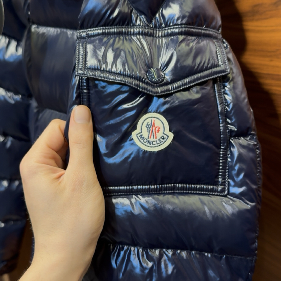 Moncler Maya Kaz Tüyü Lacivert Mont | KOS PREMIUM | Luxury