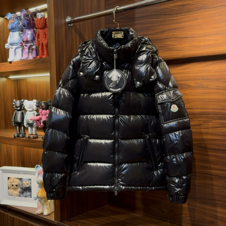 Moncler Maya Kaz Tüyü Siyah Mont | KOS PREMIUM | Luxury
