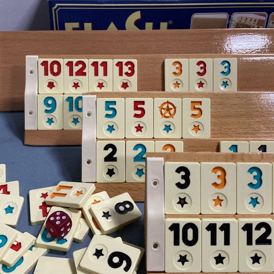 Originele Star PREMIUM houten Rummy / OKEY met melamine stenen Ahsap Okey Takimi (licht) - België