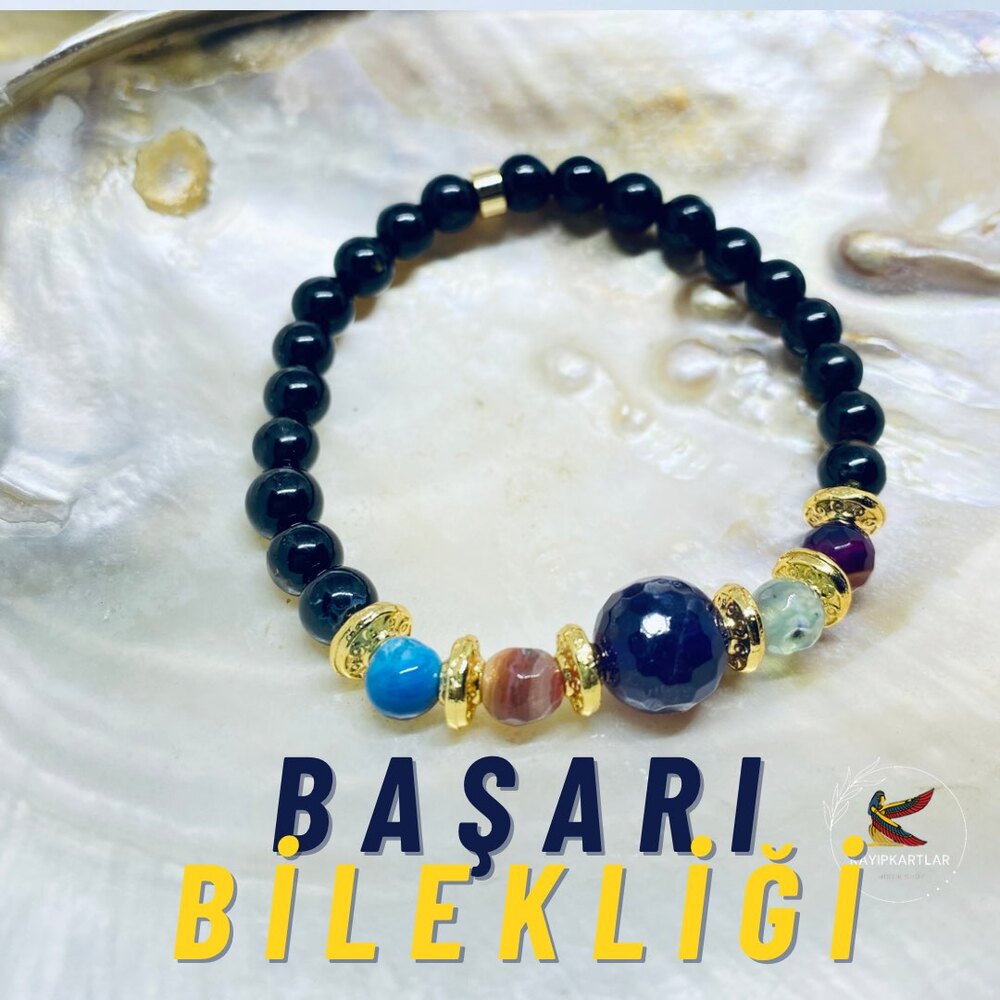 Siyah Turmalin Akik  Bileklik