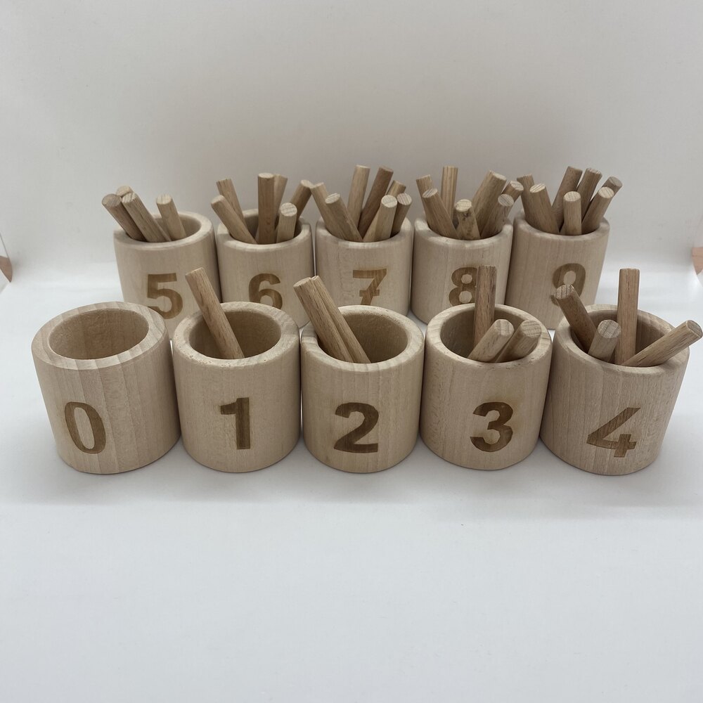 Montessori Naturel Matematik Kaseleri - Eğitim Materyali 