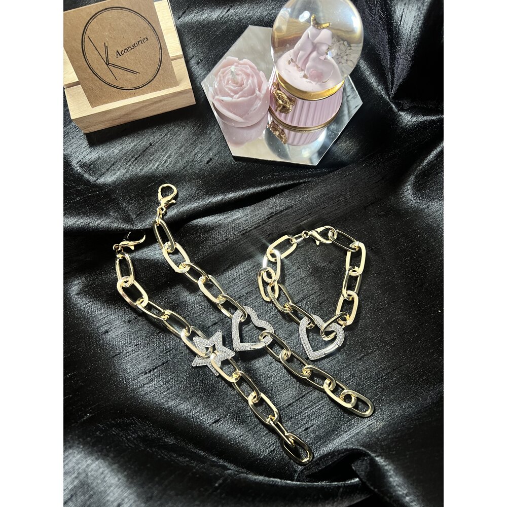 Zirkon Taşlı Yıldız Model Bileklik 