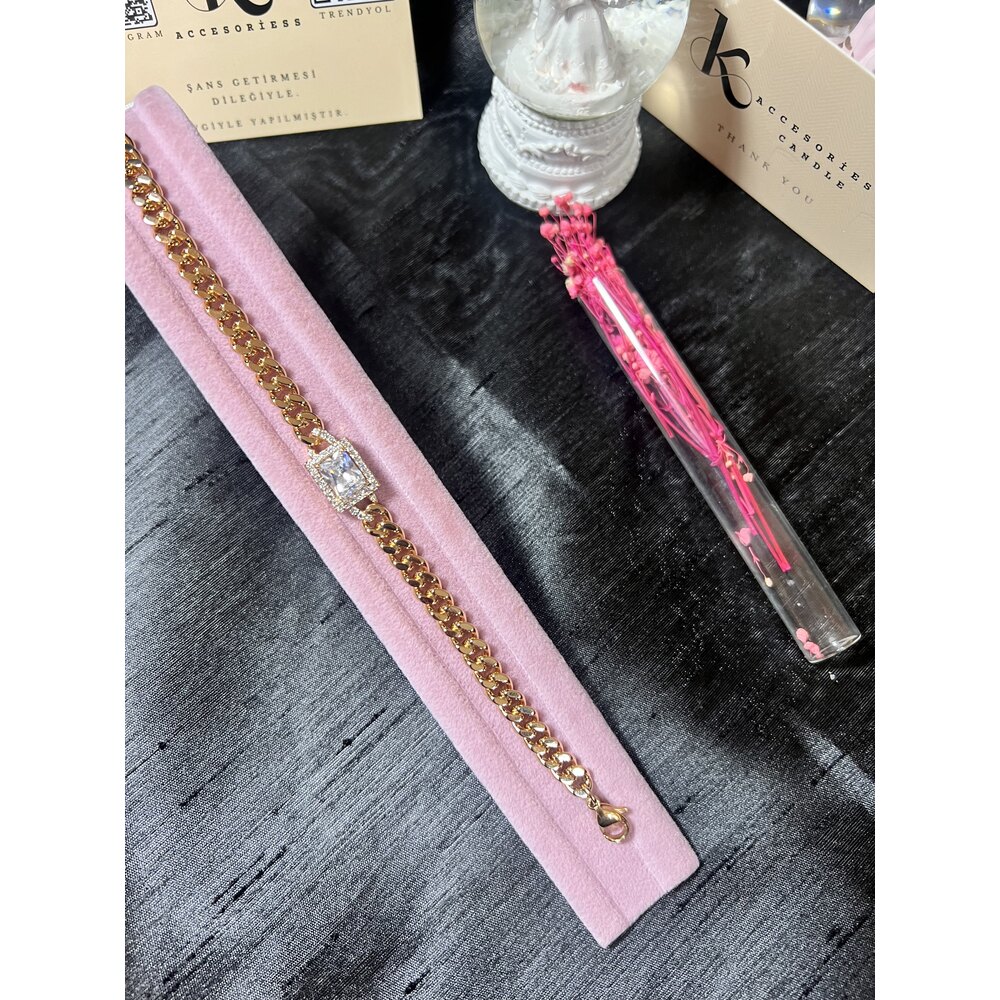 Baget Taşlı Rose Gold Gourmet 