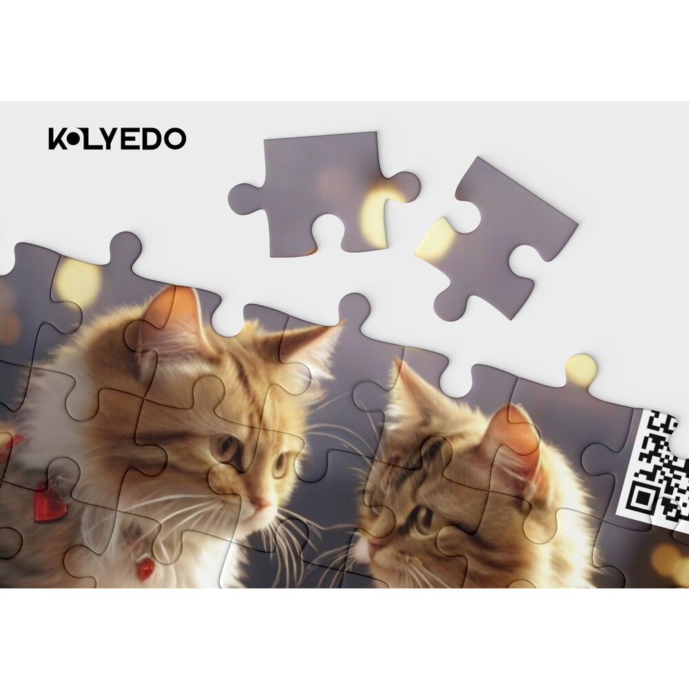 Sevgili Temalı Kişiye Özel QR Kodlu Puzzle