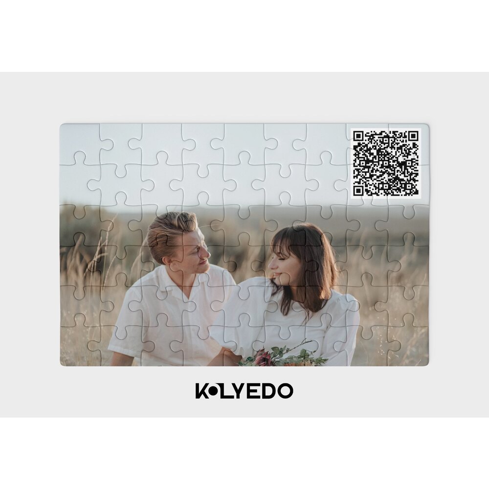 Sevgili Temalı Kişiye Özel QR Kodlu Puzzle
