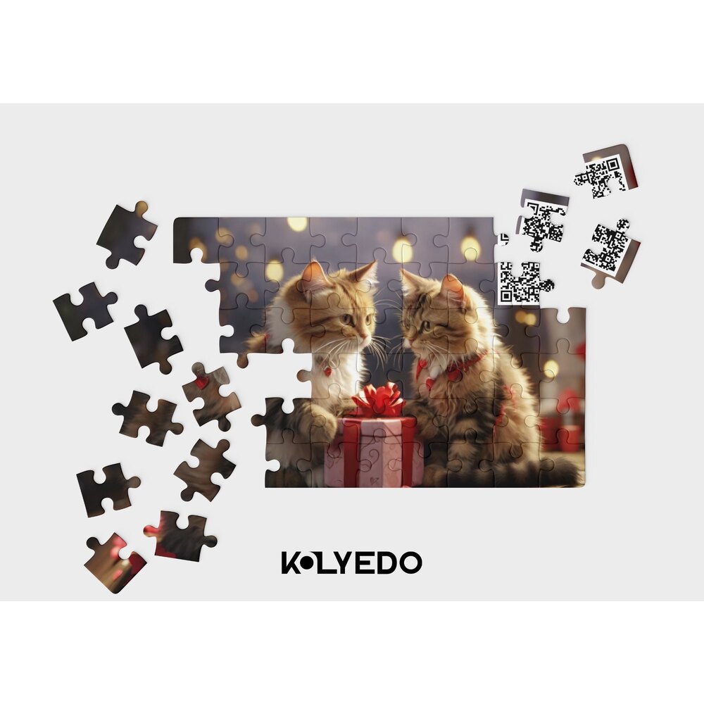 Sevgili Temalı Kişiye Özel QR Kodlu Puzzle