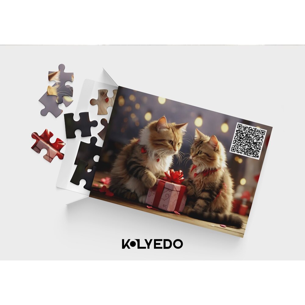 Sevgili Temalı Kişiye Özel QR Kodlu Puzzle