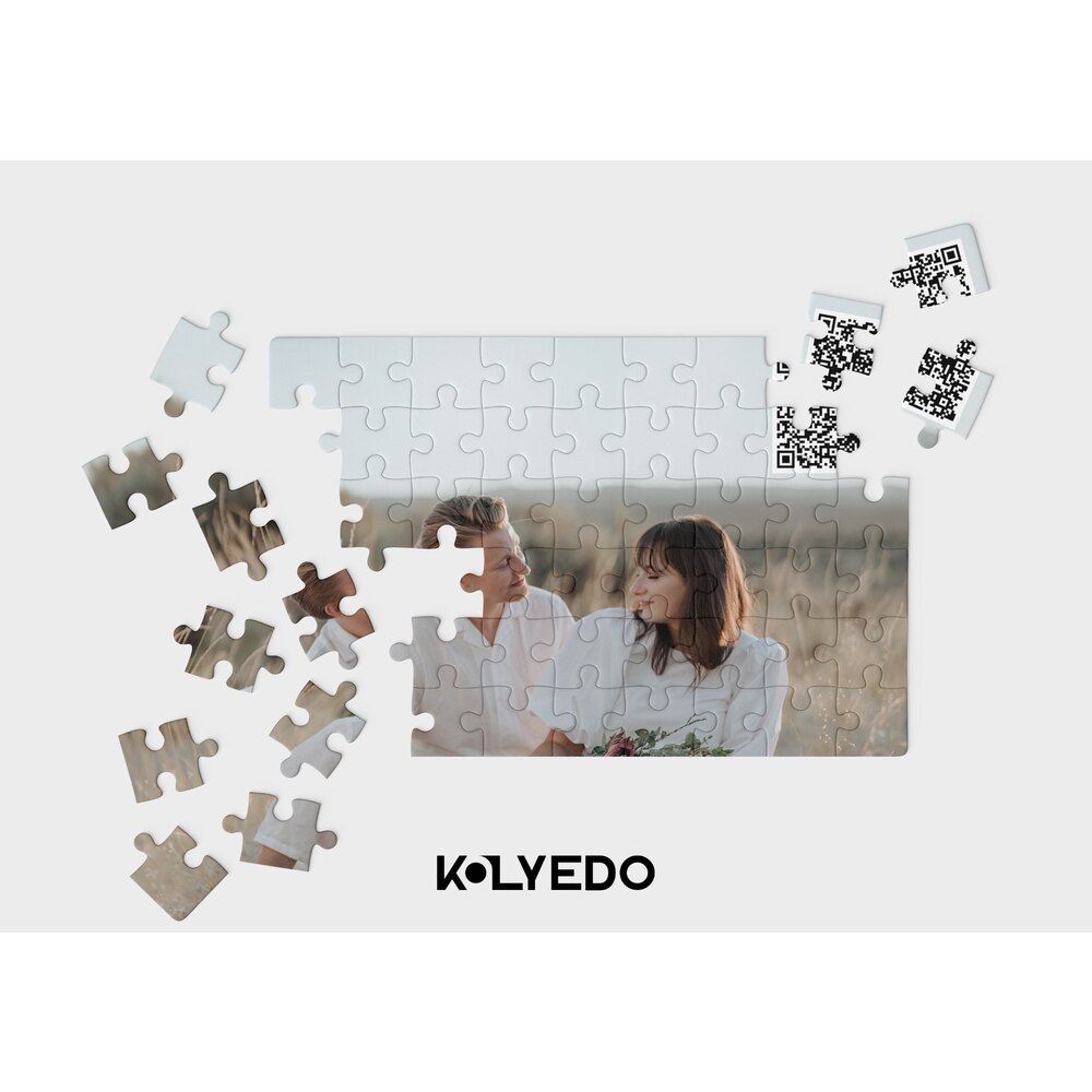 Sevgili Temalı Kişiye Özel QR Kodlu Puzzle