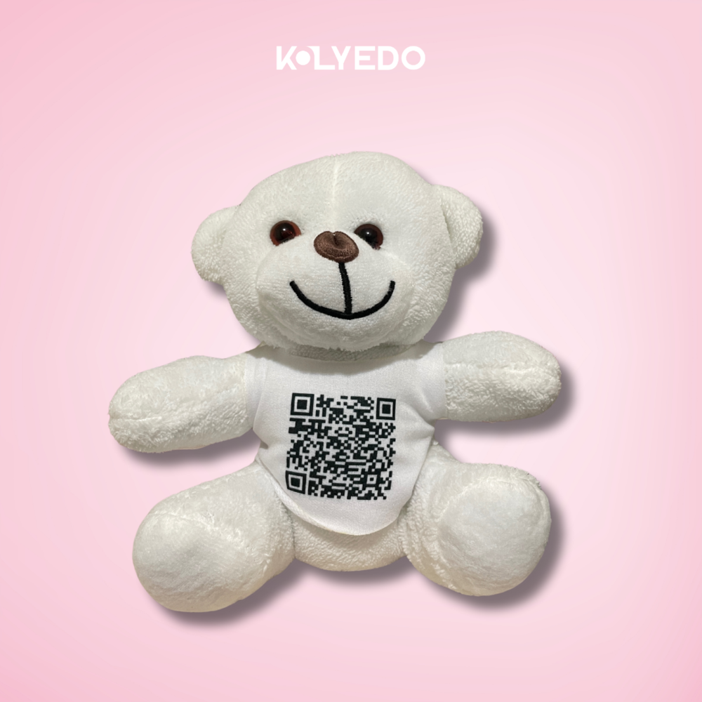 Sevgiliye Özel QR Kodlu Peluş Ayı 22x12 cm