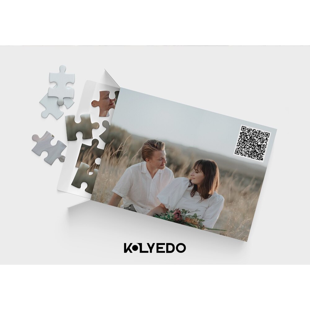 Sevgili Temalı Kişiye Özel QR Kodlu Puzzle