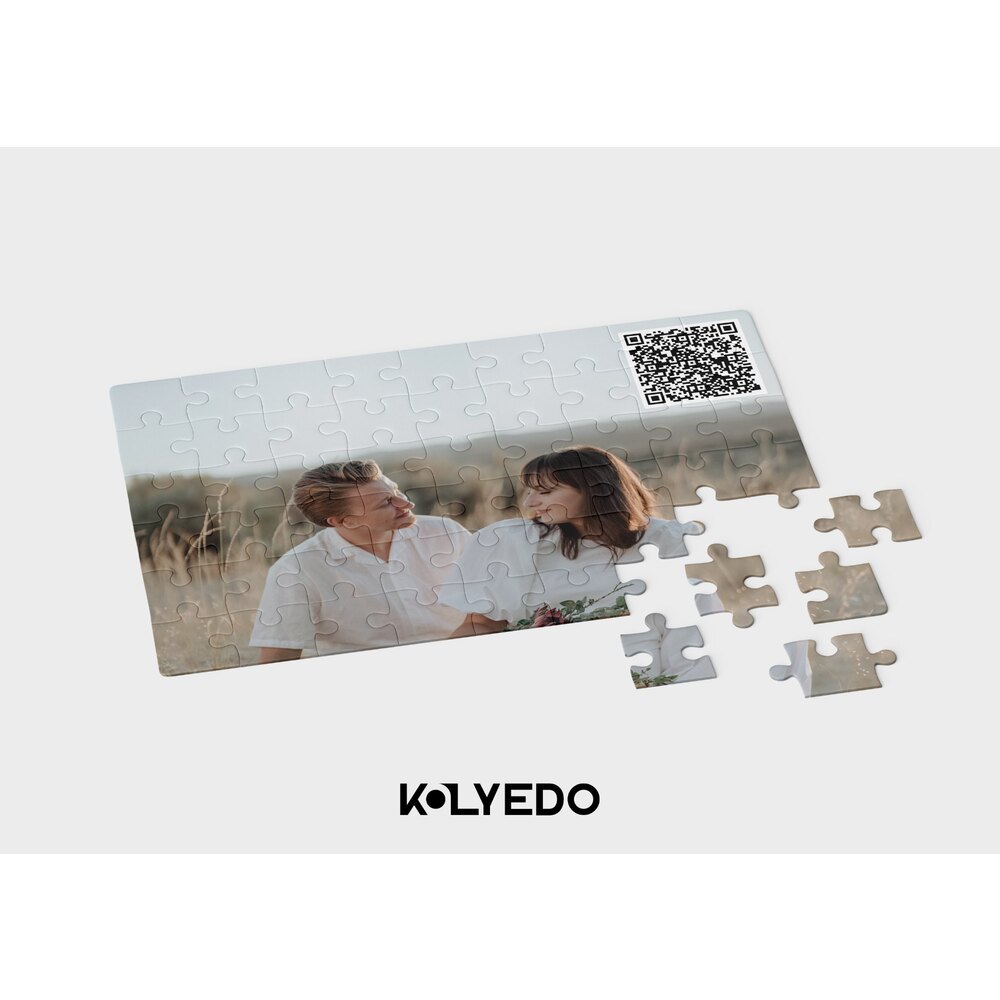 Sevgili Temalı Kişiye Özel QR Kodlu Puzzle