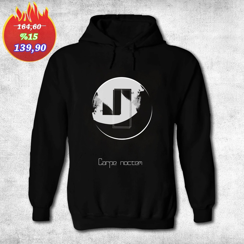 Hoodie Siyah Carpe Noctem
