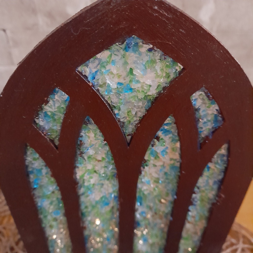 Pencere Tealight Mumluk Kahverengi keskin bitişli