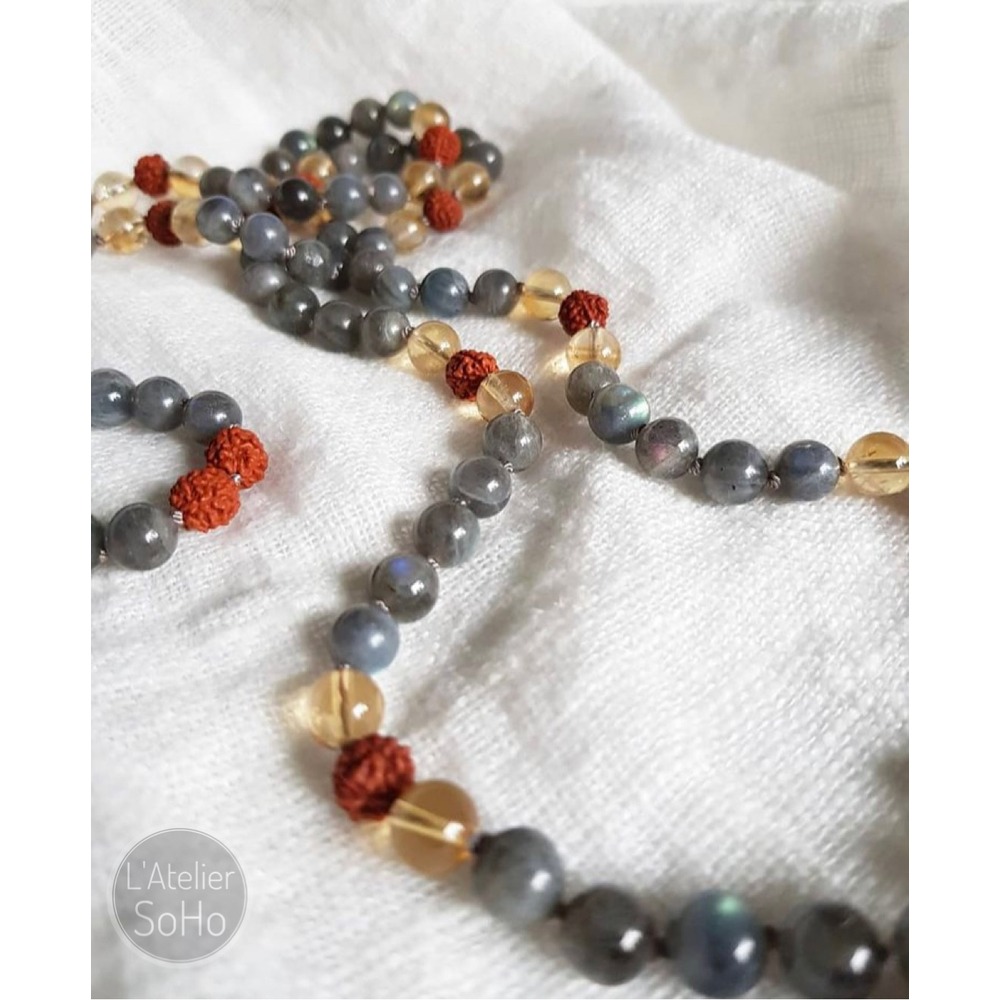 Labradorit Mantra Japa Mala