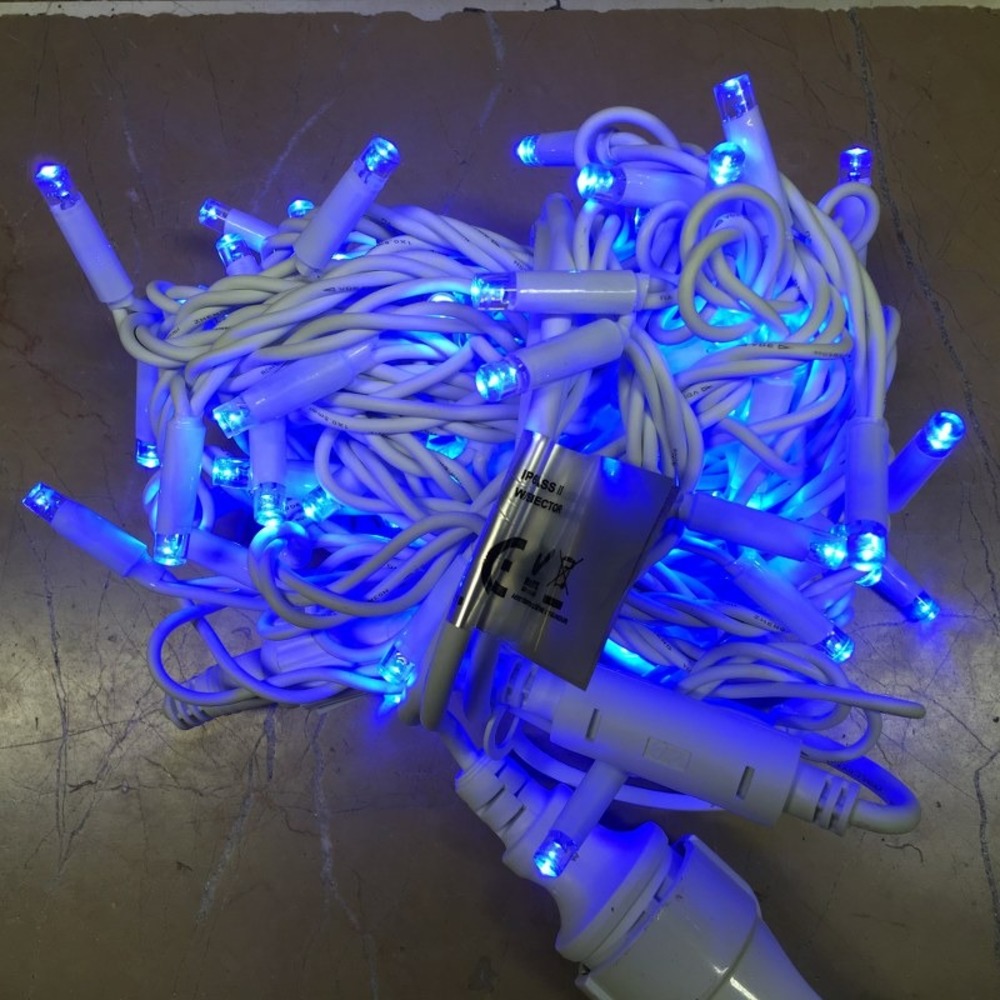 İP LED IP65 BEYAZ KABLO MAVİ IŞIK 10 M 100 LED