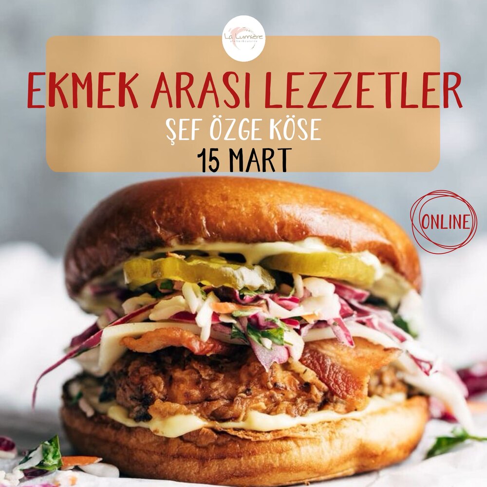 ONLINE EKMEK ARASI LEZZETLER ATÖLYESİ-KAYITLI EĞİTİM
