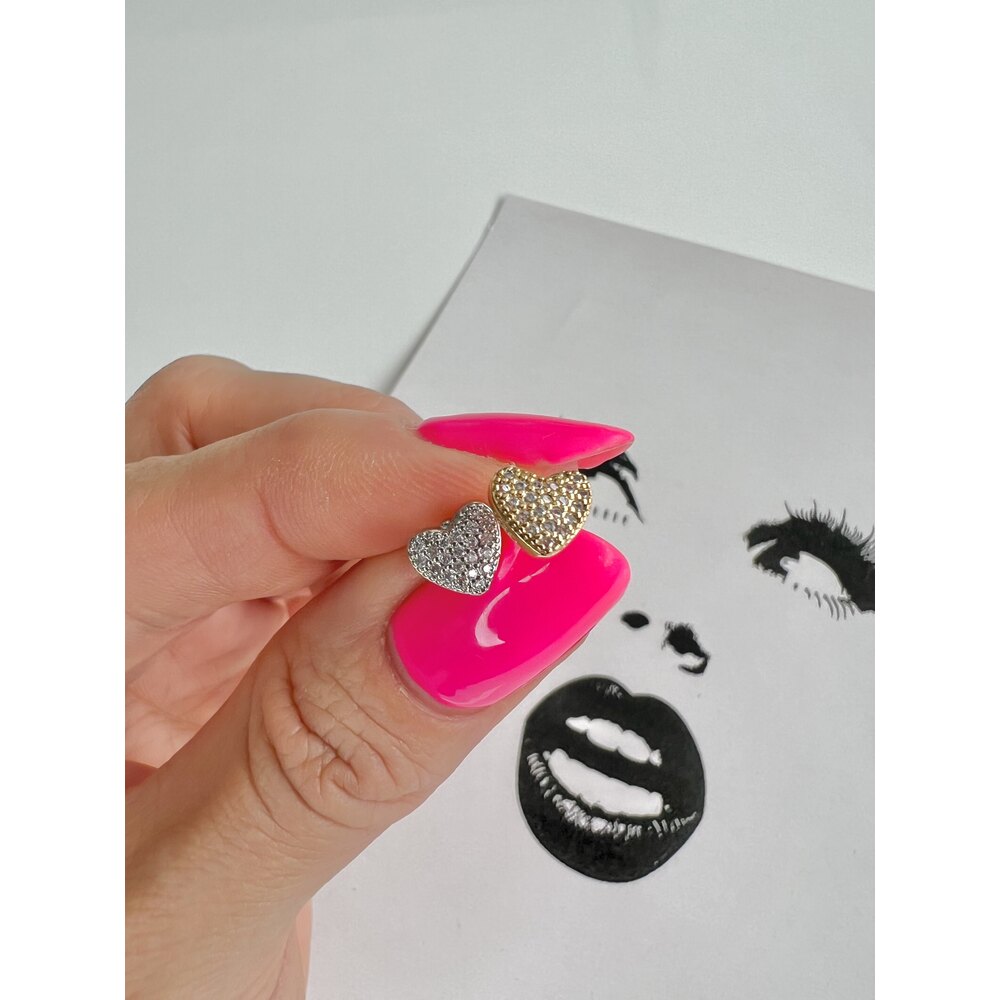 Çelik Silver Kalp Piercing