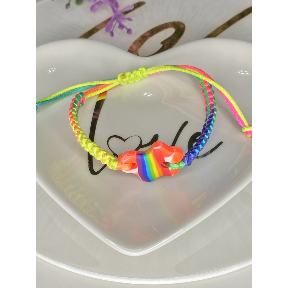 Turuncu Bulut Rainbow Asansörlü Bileklik 