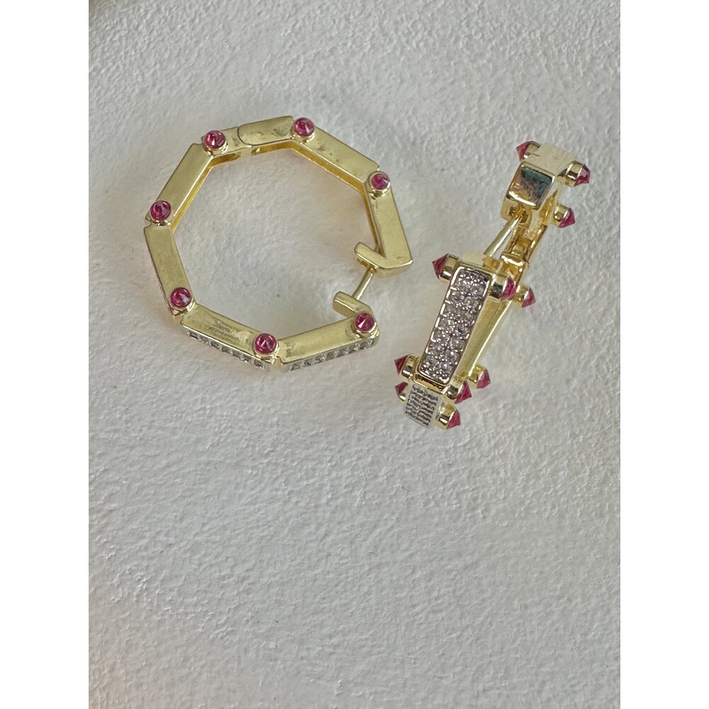 Bag Seri Beşgen XL Küpe 