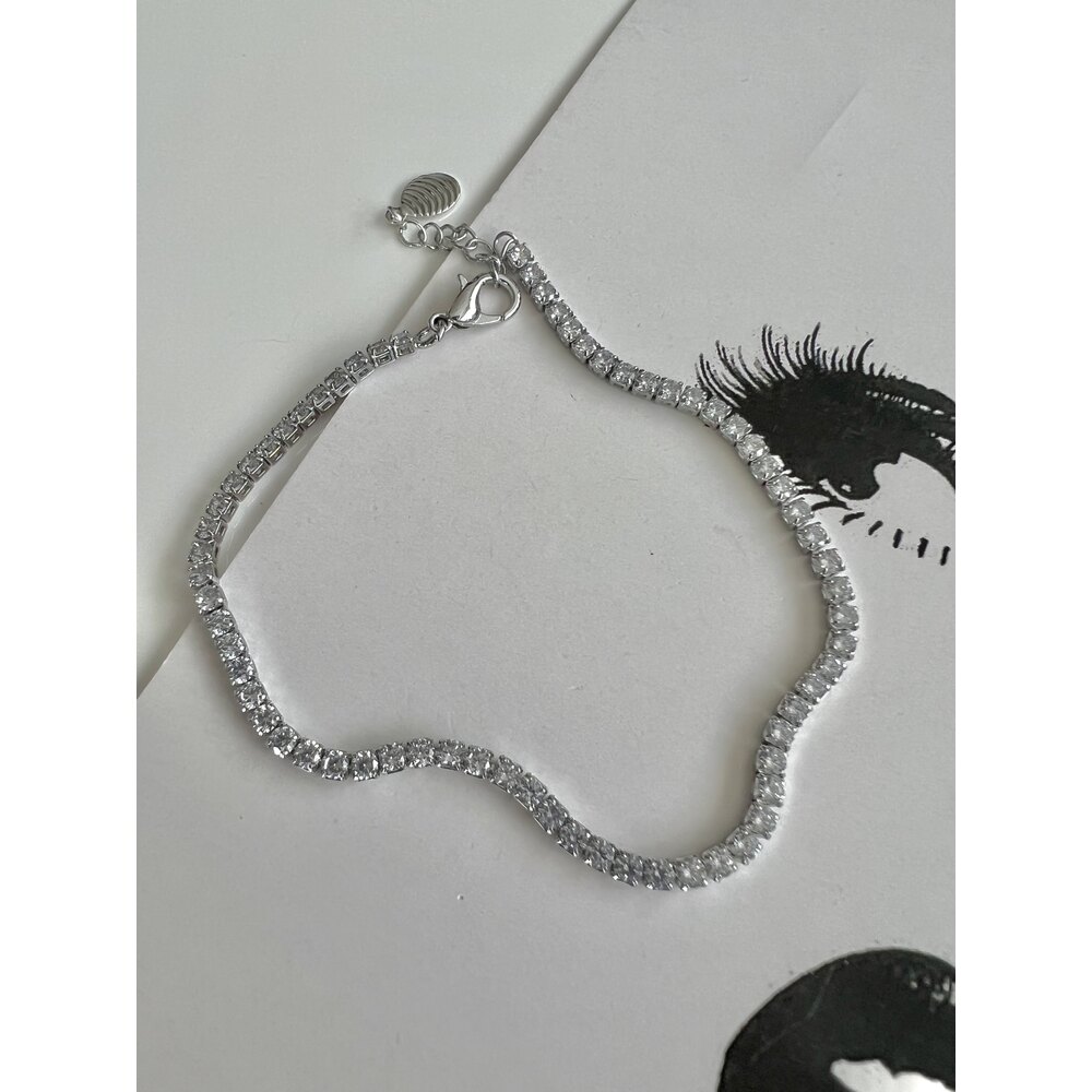 Silver Taş Suyolu Halhal