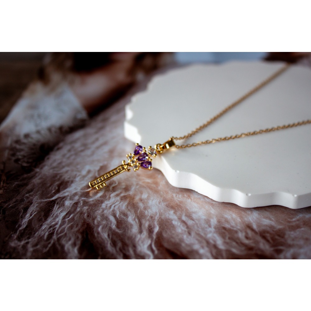 Keygen Of Love Steel Necklace