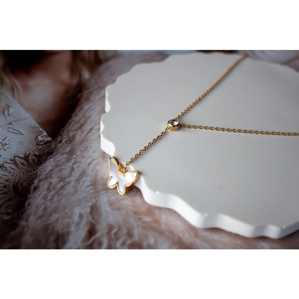 Butterfly Steel Necklace