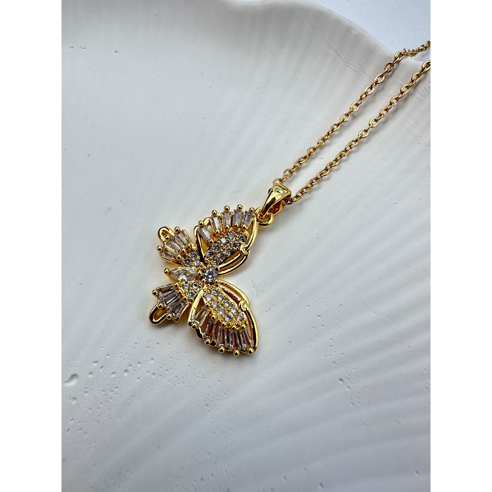 Butterfly Steel Necklace 