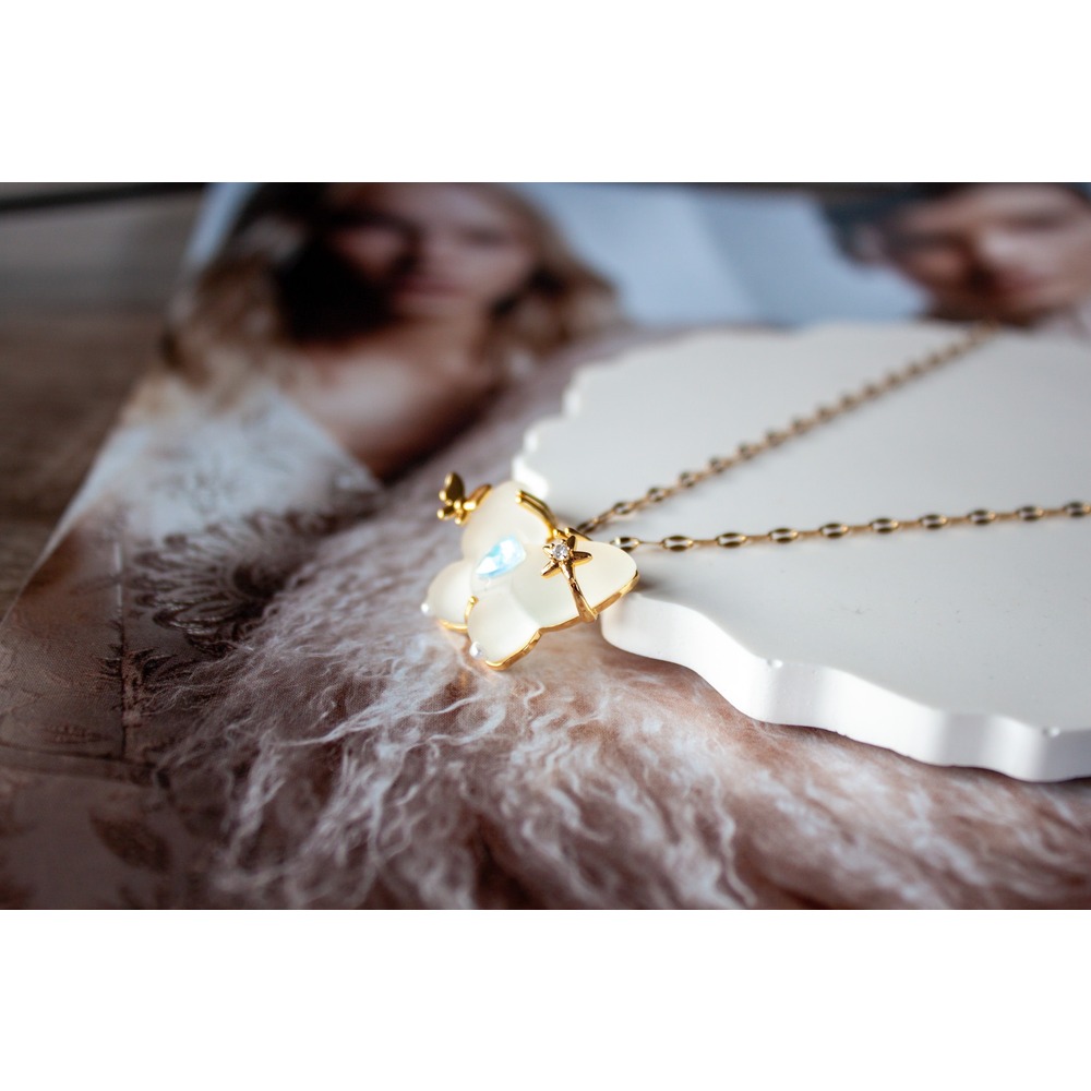 Lovely Cloudy Steel Necklace