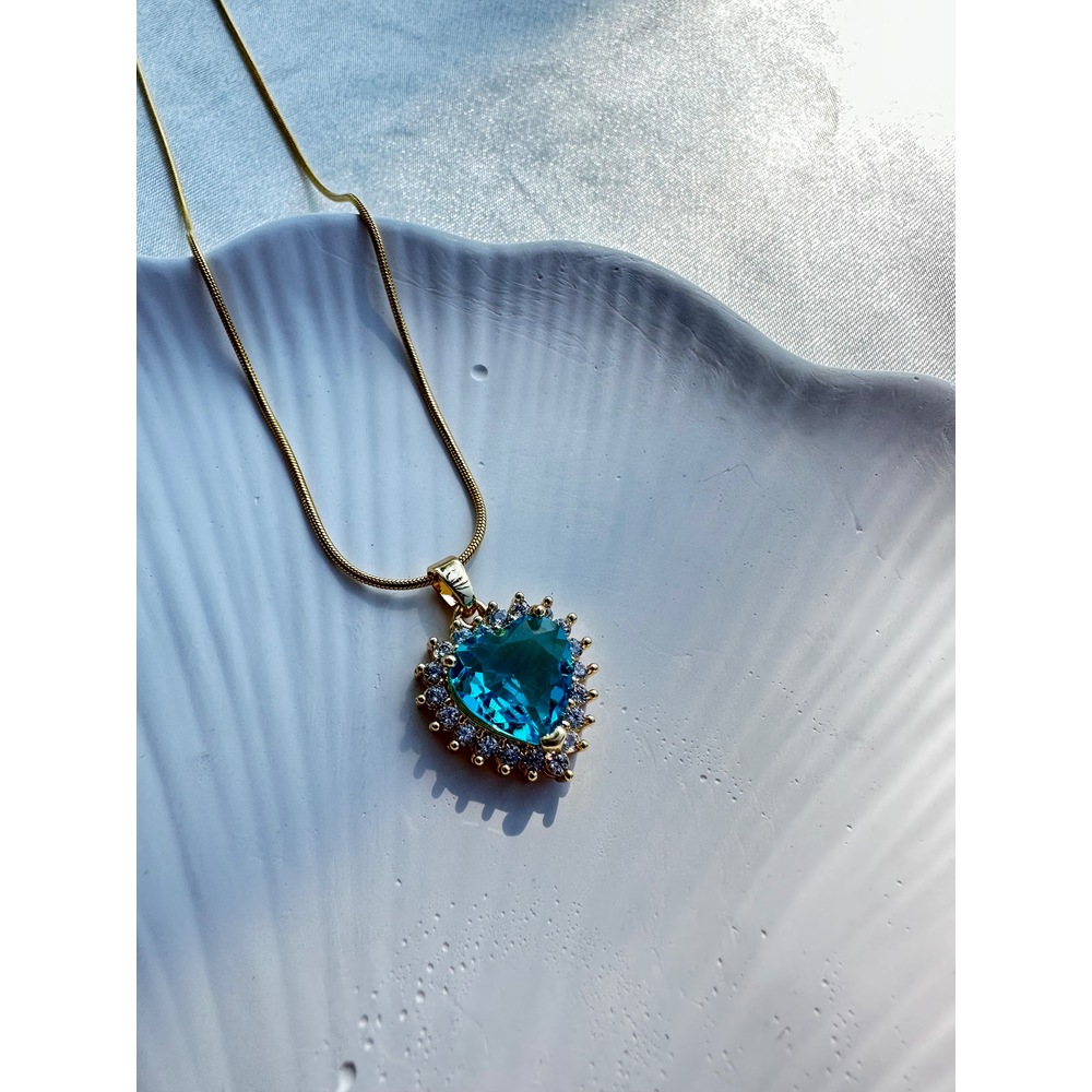 Blue Love Çelik Kolye