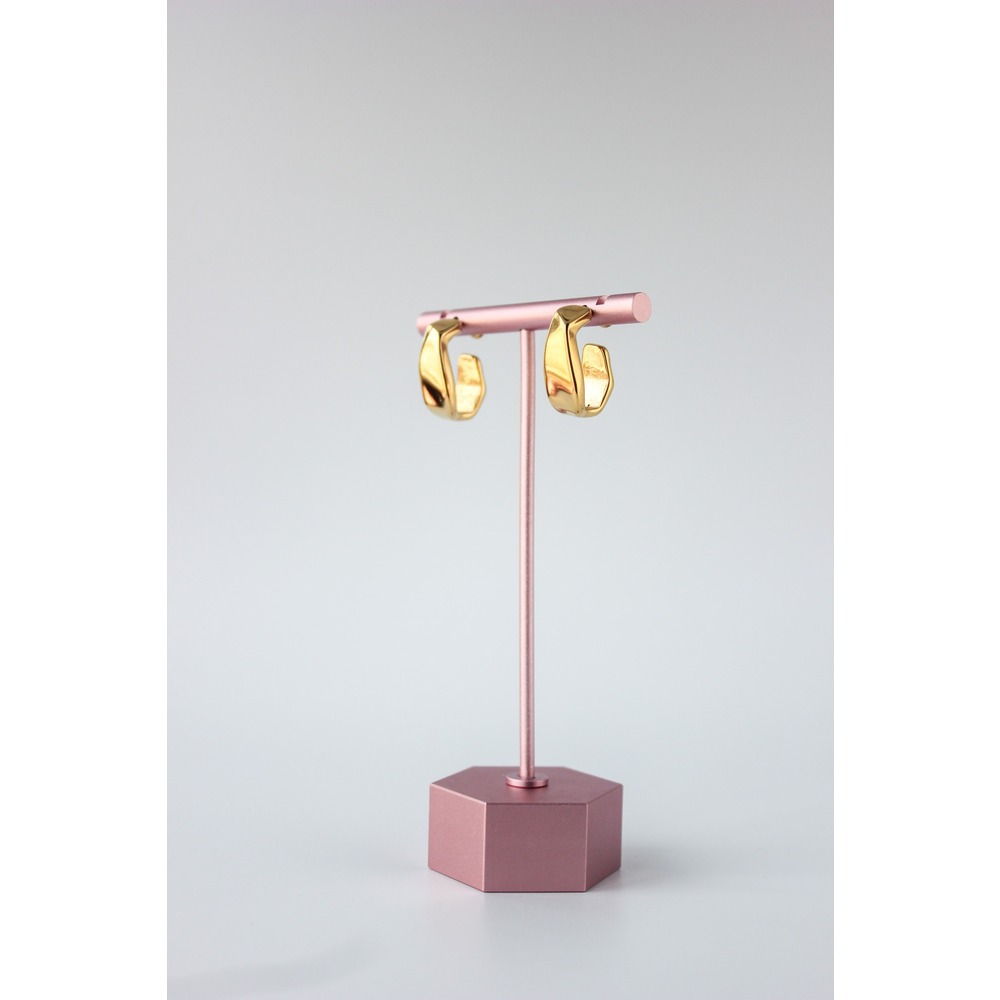 Asimetric Steel Earring
