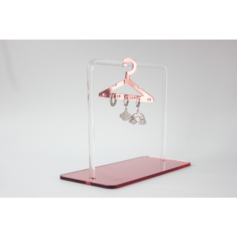 Cloudy Steel Earring