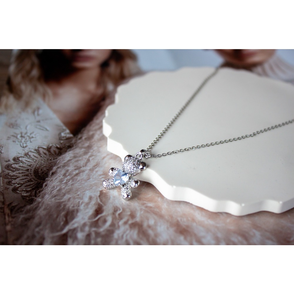 Lovely Bear Steel Necklace