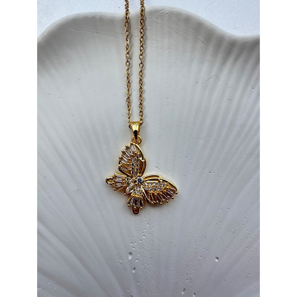 Butterfly Steel Necklace 