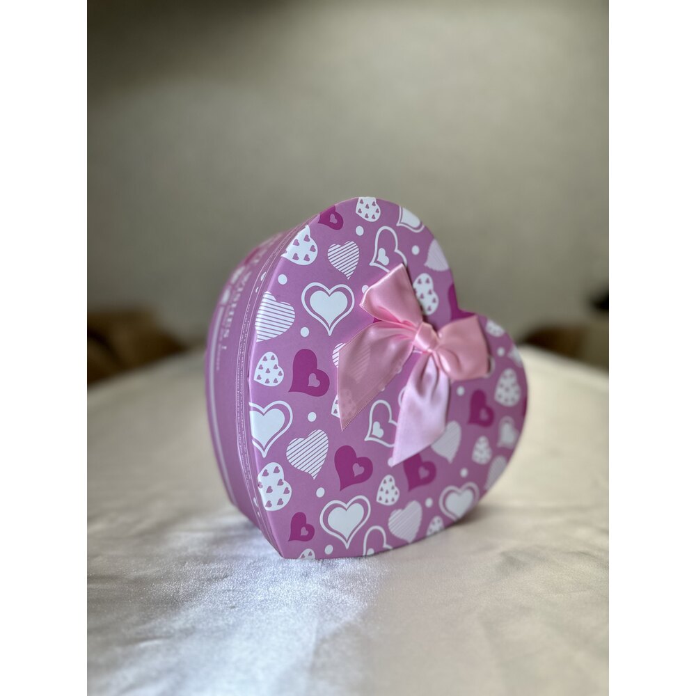 Şeker Pembe Kalpli Kutu
