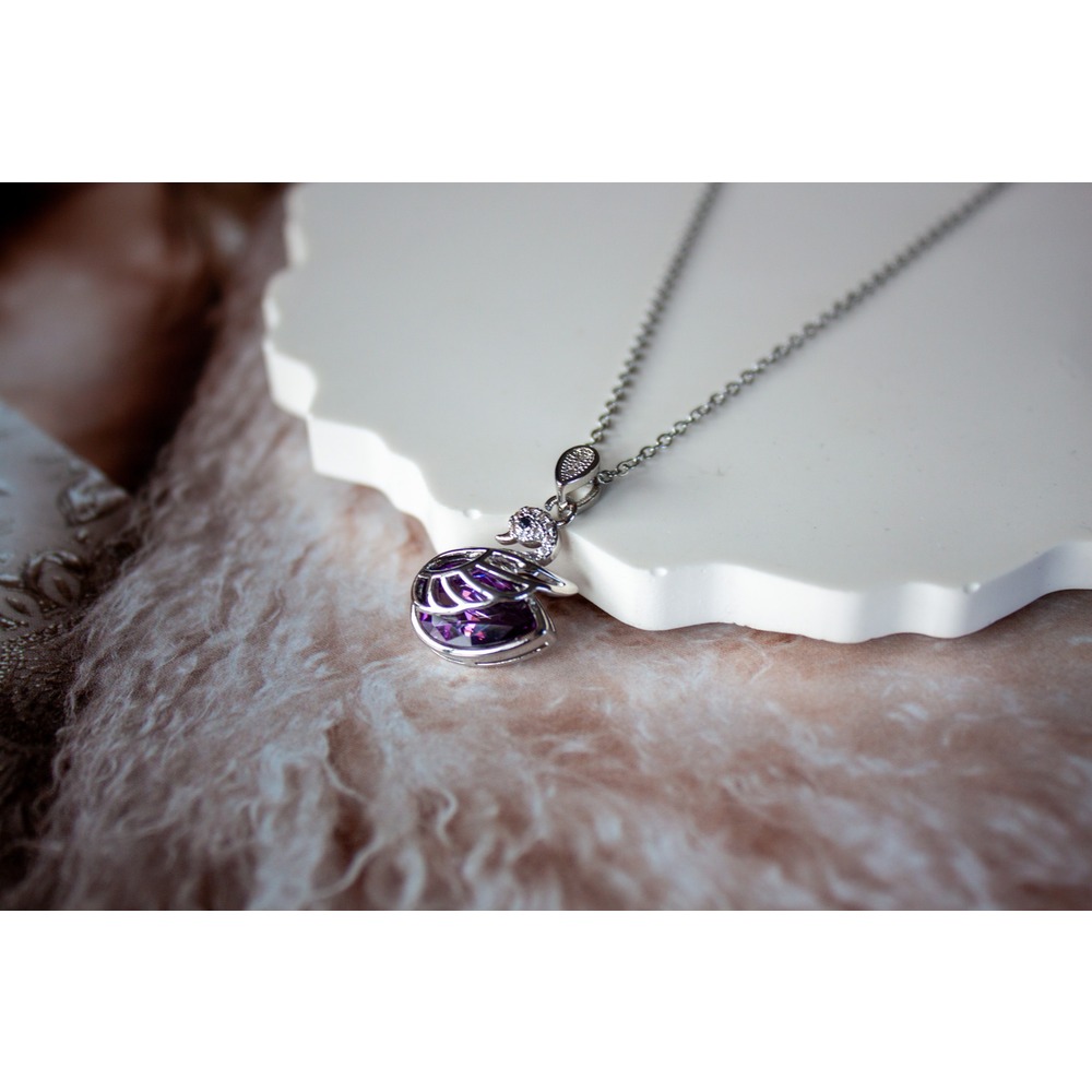 Swan Steel Necklace
