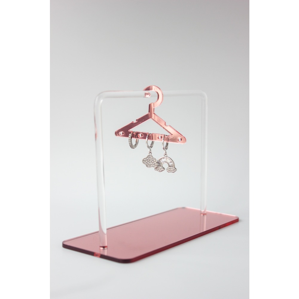 Cloudy Steel Earring