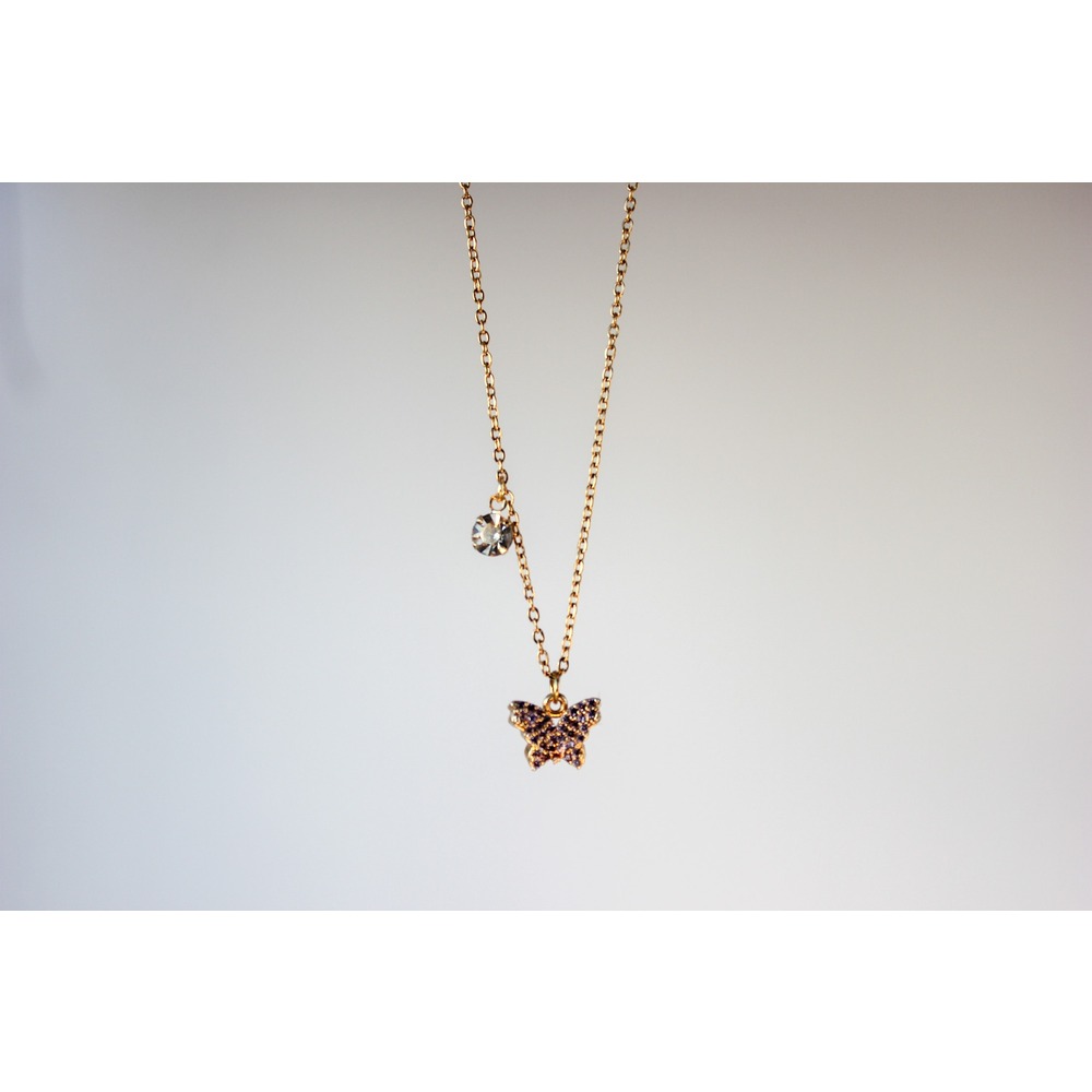 Small Butterfly Steel Necklace