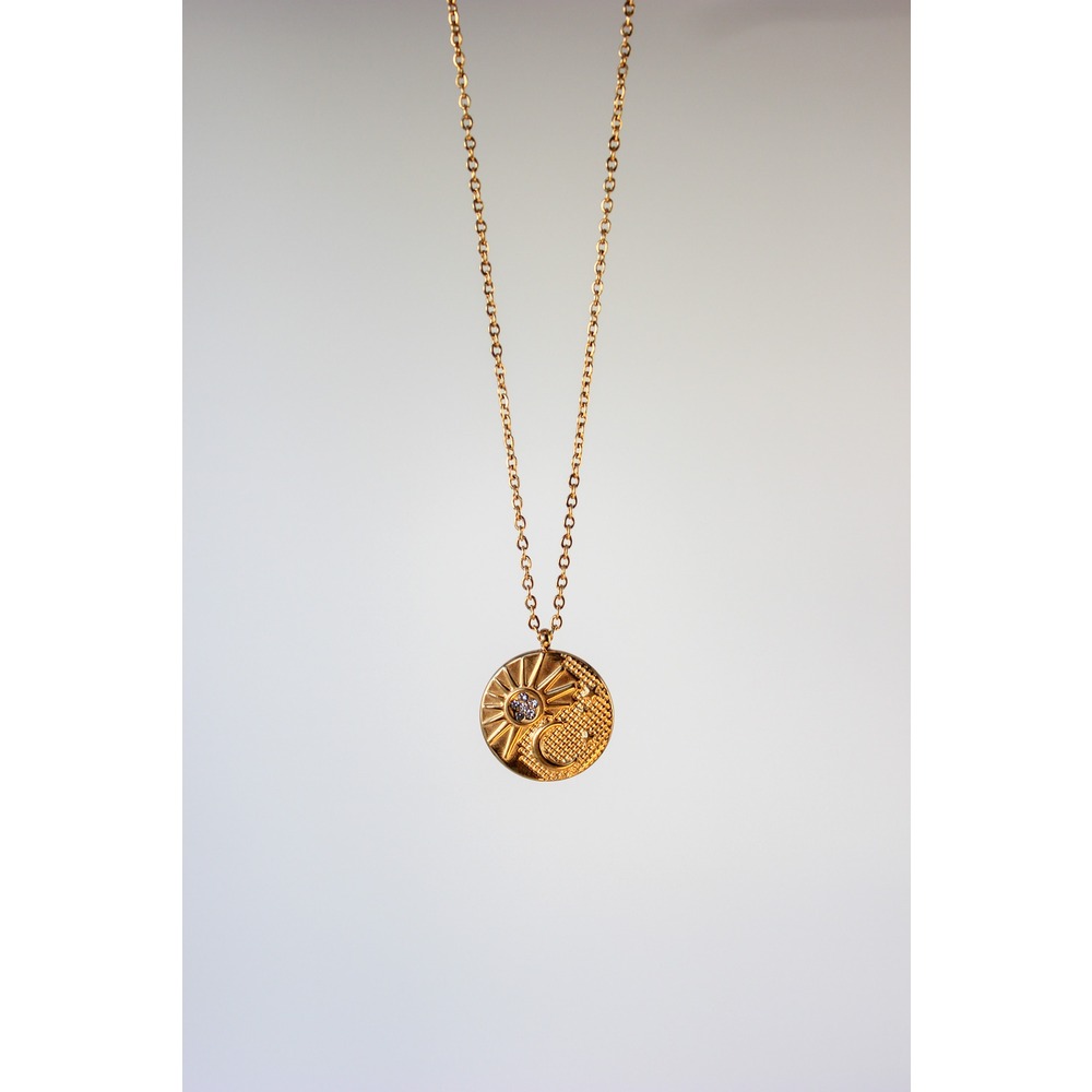 Sun Steel Necklace