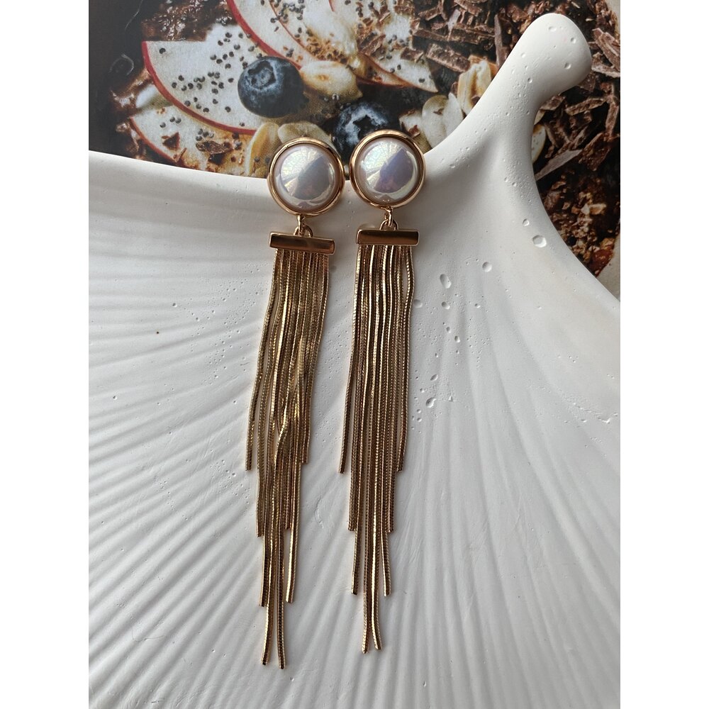 Pearly Steel Çelik Küpe