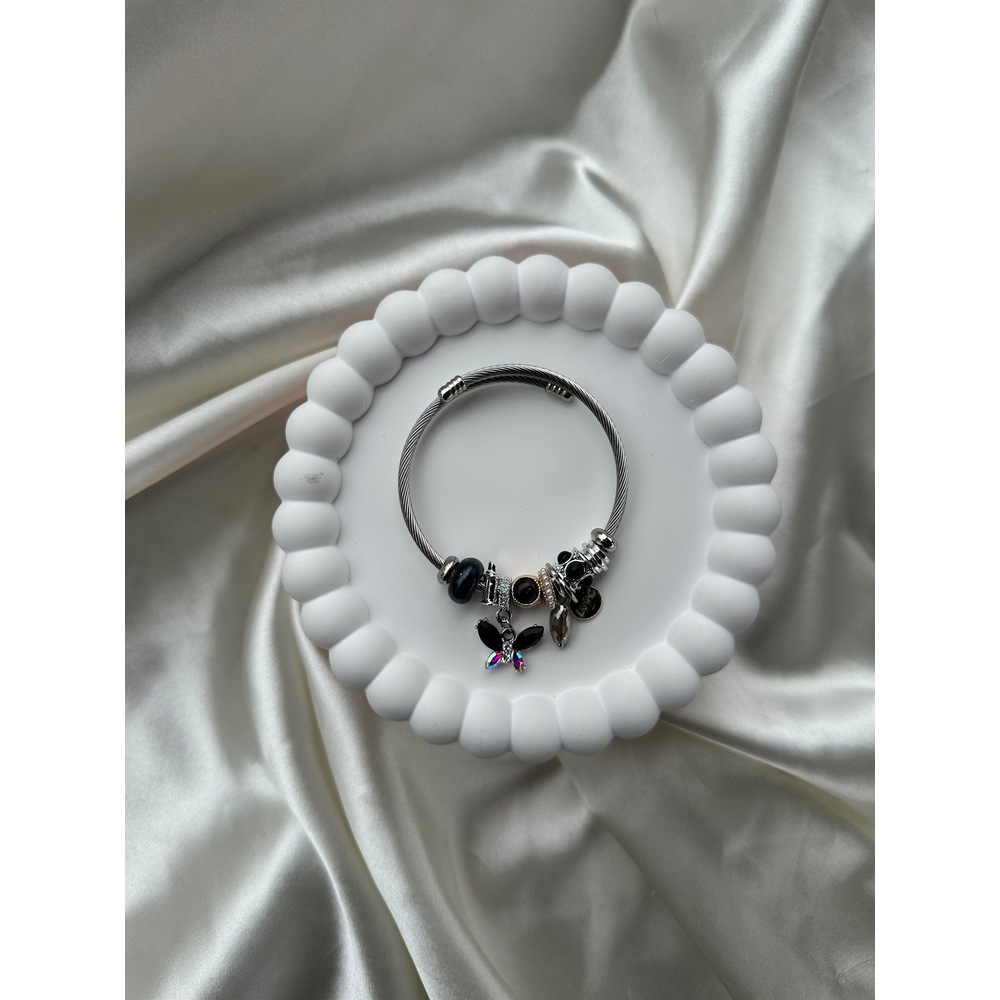 Pandora Model Kelebek Charm Çelik Bileklik