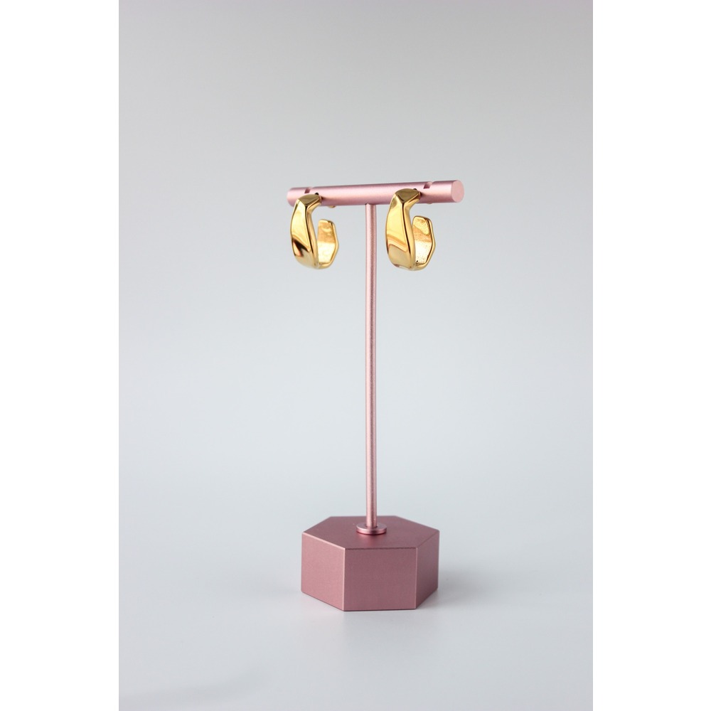 Asimetric Steel Earring