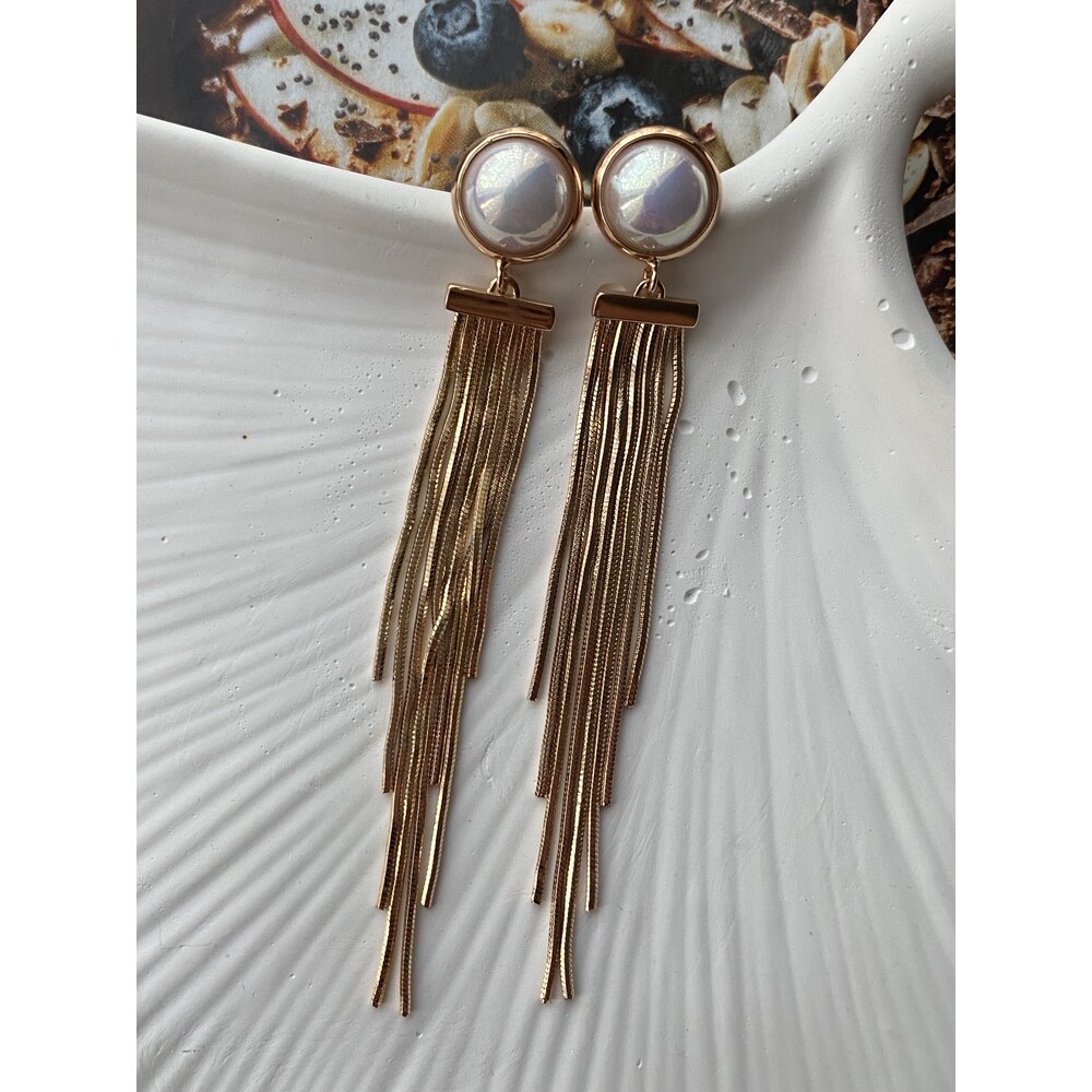 Pearly Steel Çelik Küpe