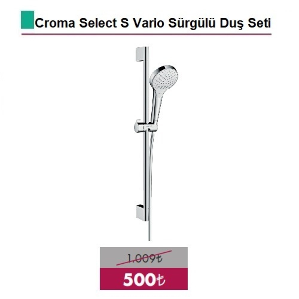 HANSGROHE Croma Select S Sürgülü Duş Seti - (26562400)