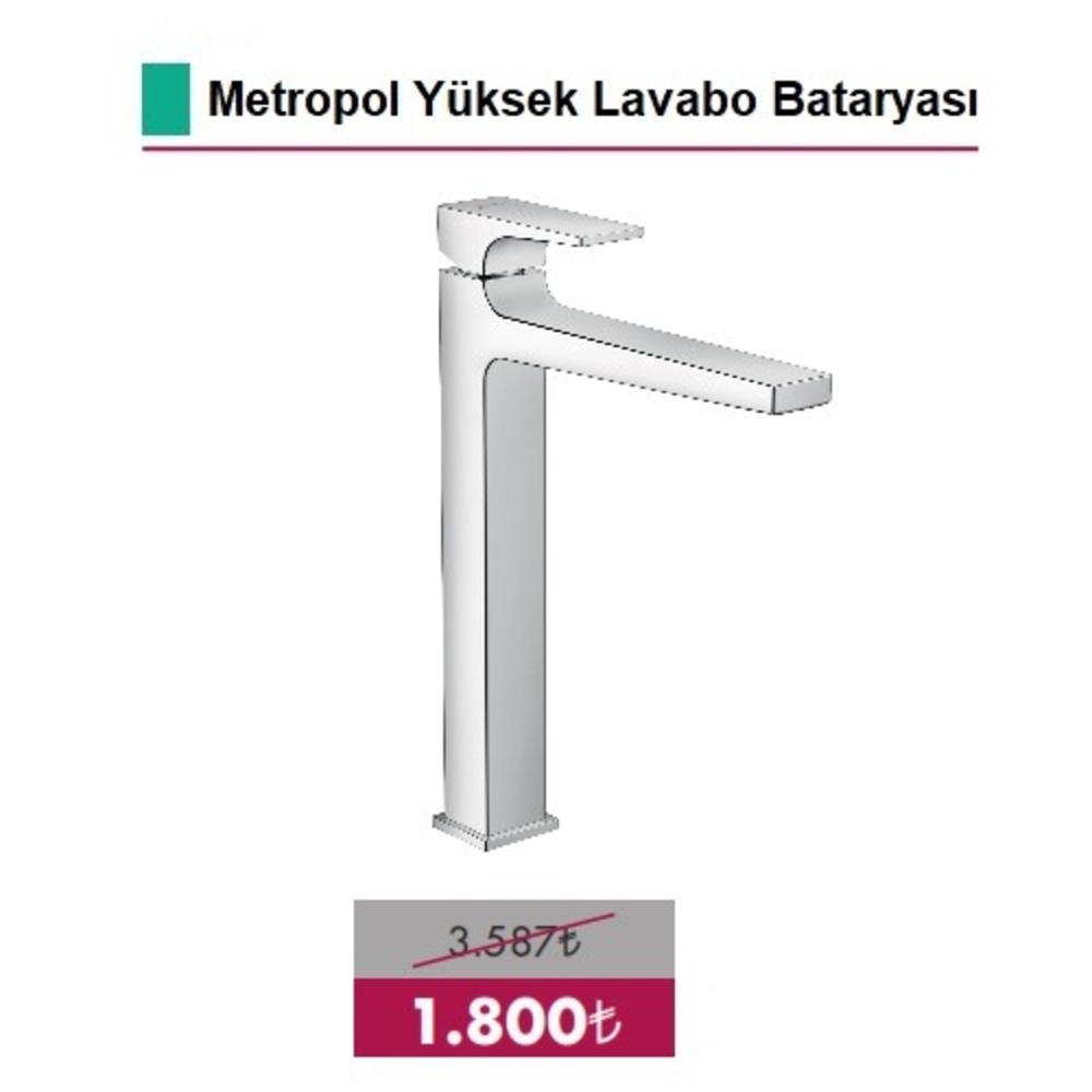 HANSGROHE Metropol Yüksek Lavabo Bataryası - 32512000