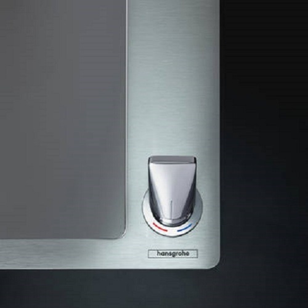 HANSGROHE Paslanmaz Çelik Ankastre Eviye + Çekilebilir El Duşlu Batarya + Sifon Seti  - (43205000)