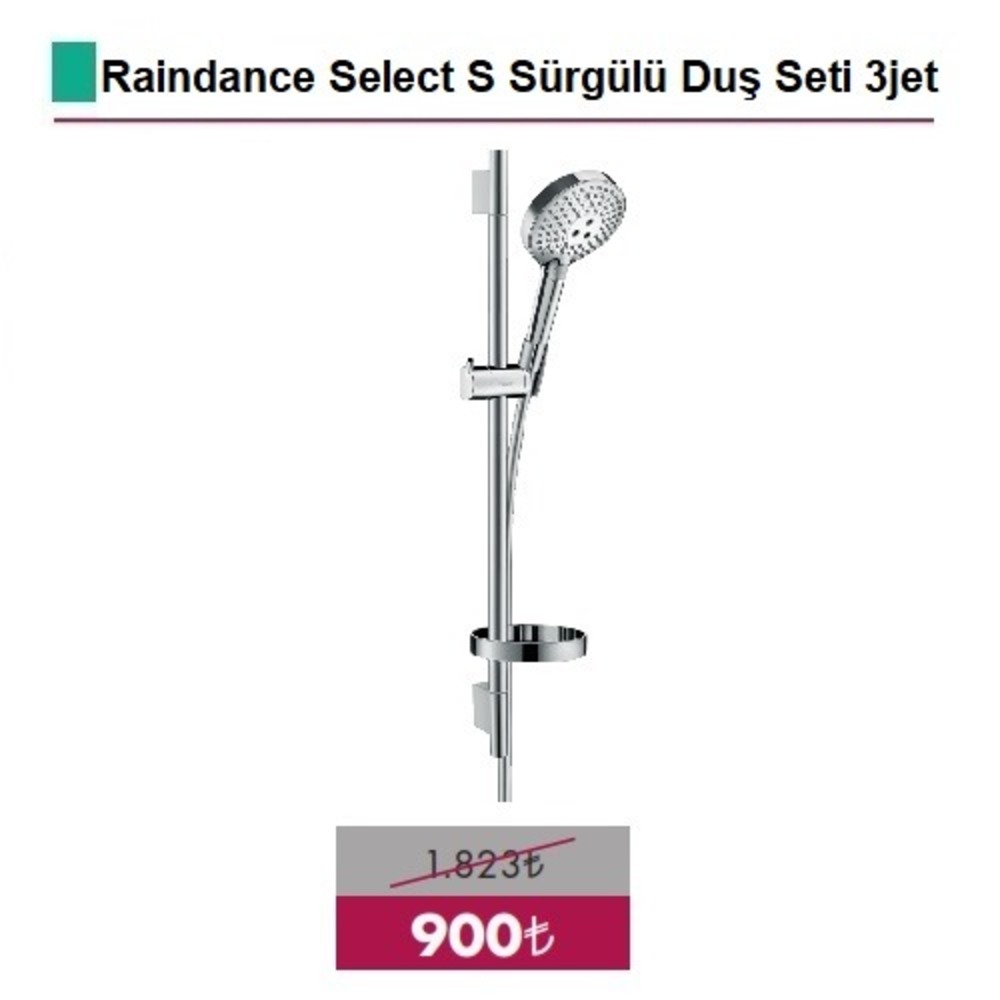 HANSGROHE Raindance Select S Sürgülü Duş Seti - (27654000)