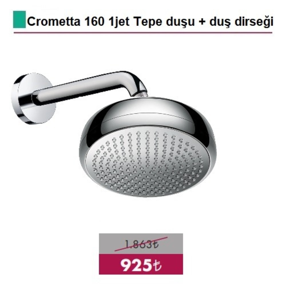 HANSGROHE Crometta Tepe Duşu + Duş dirseği - (26577000+27412000)